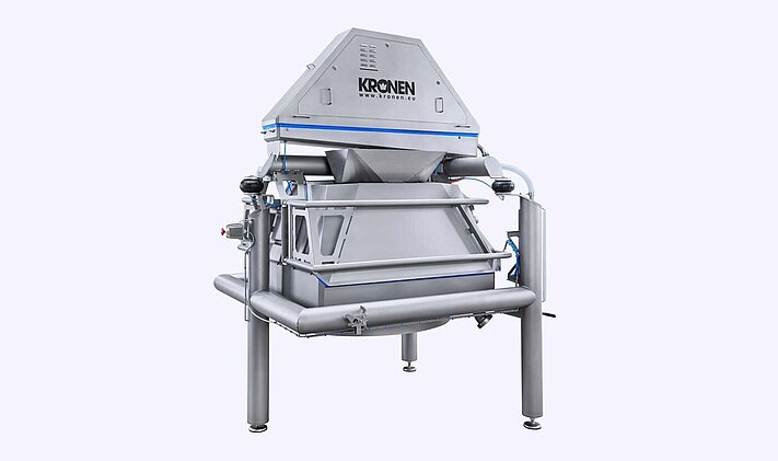 El sistema de secado K850 de KRONEN para grandes capacidades tiene un tambor de centrifugado con un diámetro de 800 mm