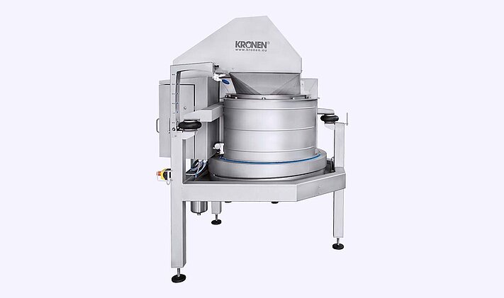 K650 drying system from KRONEN for large capacities has a centrifuge drum with a diameter of 650mm