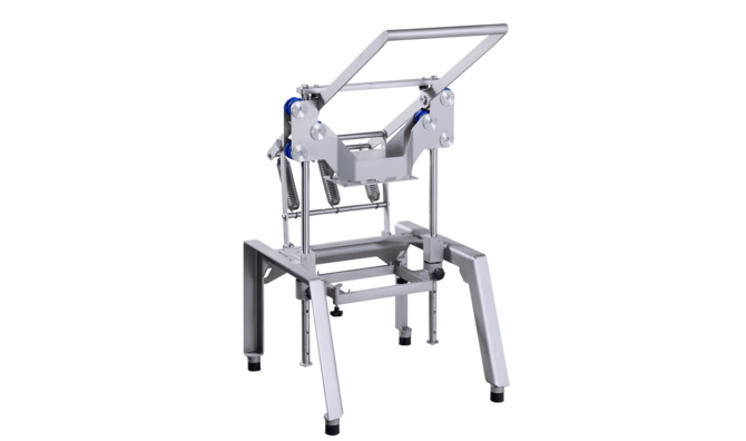  Máquina cortadora manual HGW de KRONEN para cortar, pelar y segmentar frutas y hortalizas