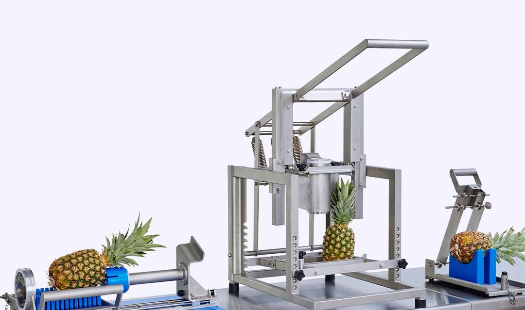 New machine for manual pineapple processing The manual pineapple