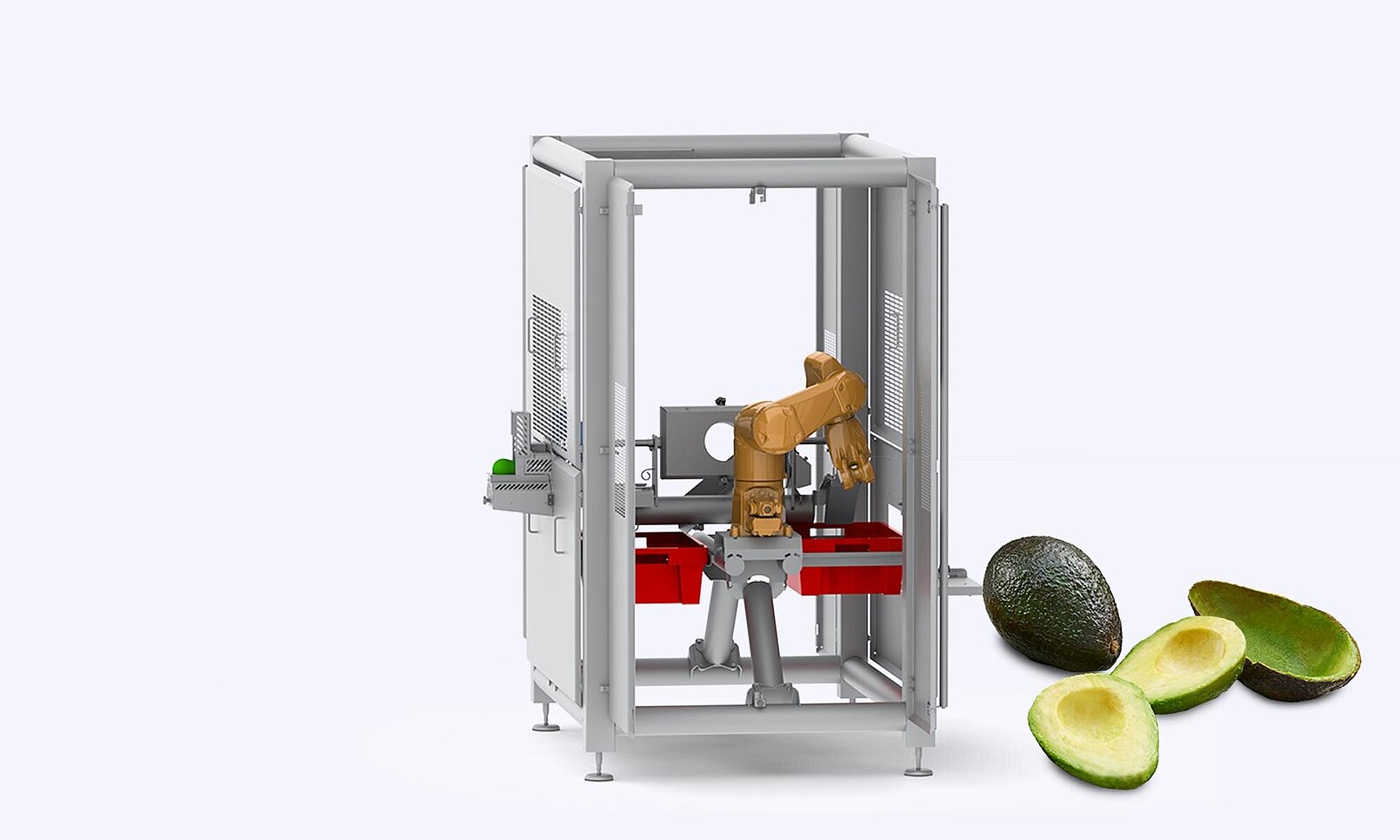 Research project for the processing of avocados with the aid of robots