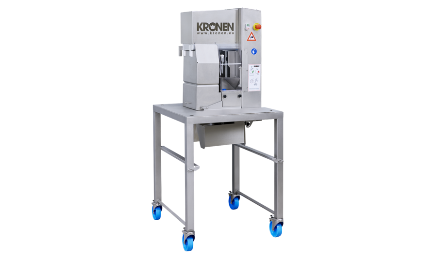 Apple peeling and cutting machine AS 6 from KRONEN for peeling, coring and dividing apples