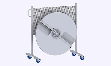 Messerscheibenständer zur Aufbewarung der Messerscheiben für die Banschneidemaschine GS 20 von KRONEN