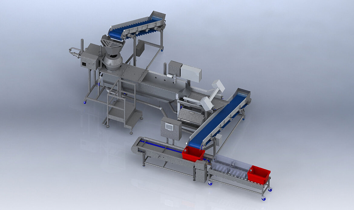 Vegetable processing line for Kanes Food from England