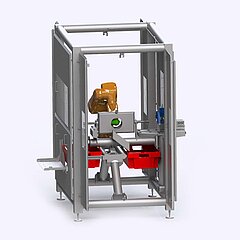 Chaîne de transformation robotisée des avocats KRONEN pour traiter jusqu’à 1.000 fruits/h : installation automatique robotisée pour dénoyauter, couper en deux et peler les avocats et différentes sortes de fruits