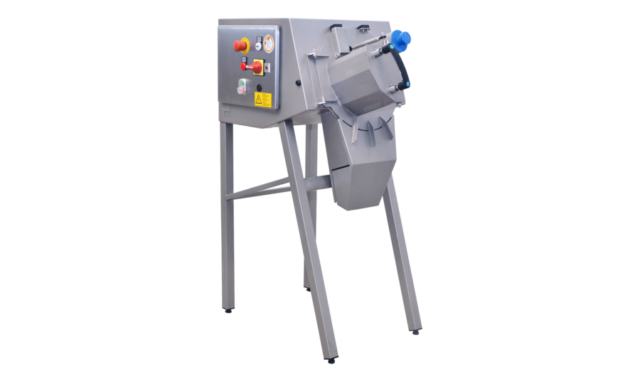 Coupeuse à salades et à légumes KSM 100 de KRONEN pour des applications multiples et différentes formes de coupe.