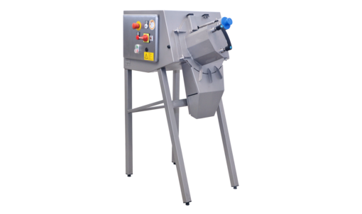 Salad and vegetable cutting machine KSM 100 from KRONEN for versatile possible applications and different cutting shapes.