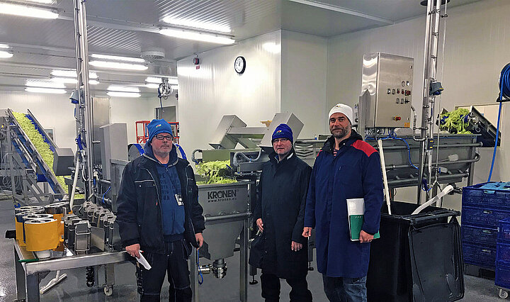 Puesta en funcionamiento de la línea procesadora de vegetales en Grönsakshallen
