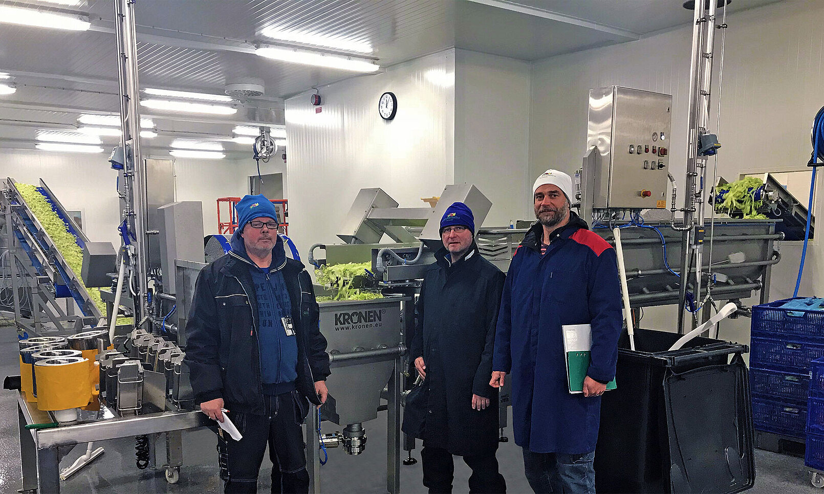 Puesta en funcionamiento de la línea procesadora de vegetales en Grönsakshallen