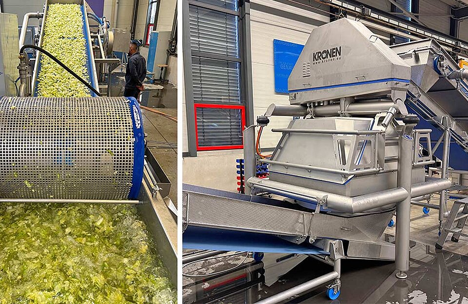 KRONEN processing line for iceberg lettuce at Kanes Foods | KRONEN GmbH