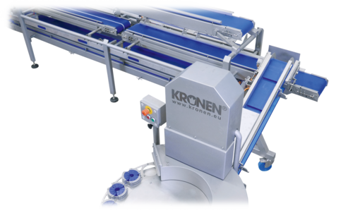 KRONEN Convenience Avocado Line for up to 4,800 pcs/hour: semi-automatic line for the pitting, halving and peeling of avocados and various types of fruit