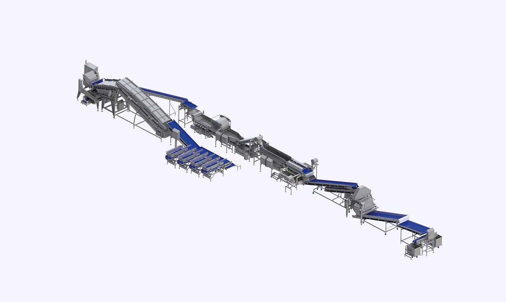 KRONEN food technology: salad, vegetable, herbs and fruit processing lines (e.g. lettuce, potatoes, carrots) 