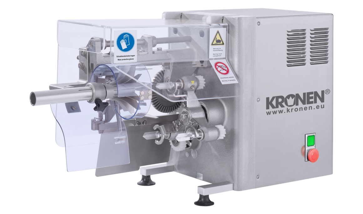 Apfel-Schäl- und -Schneidemaschine AS 2 zum Schälen, Entkernen, Teilen von Äpfeln
