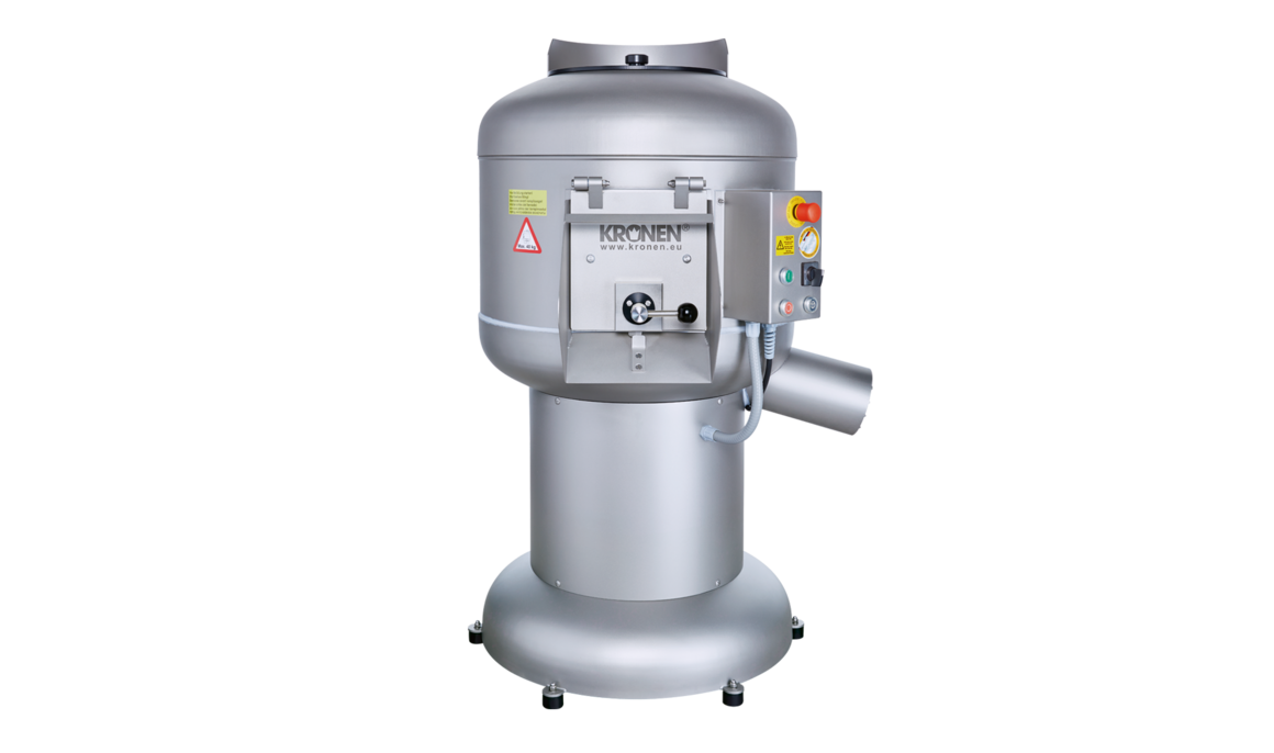 Die robuste Kartoffelschälmaschine PL 40K von KRONEN ist optimal geeignet für den kostensparenden Einsatz sowohl in der Industrie als auch in kleineren und mittleren Verarbeitungsbetrieben.