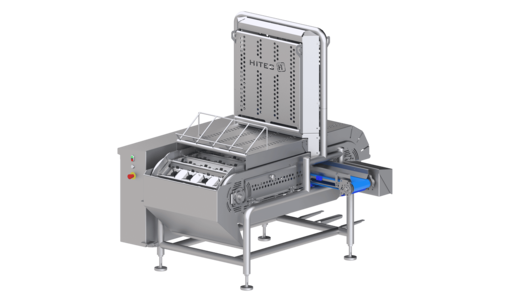 Descorazonadora y divisora de pimientos para la preparación semiautomática y económica de pimientos con una alta capacidad y calidad - Del socio de KRONEN, Hitec Food Systems