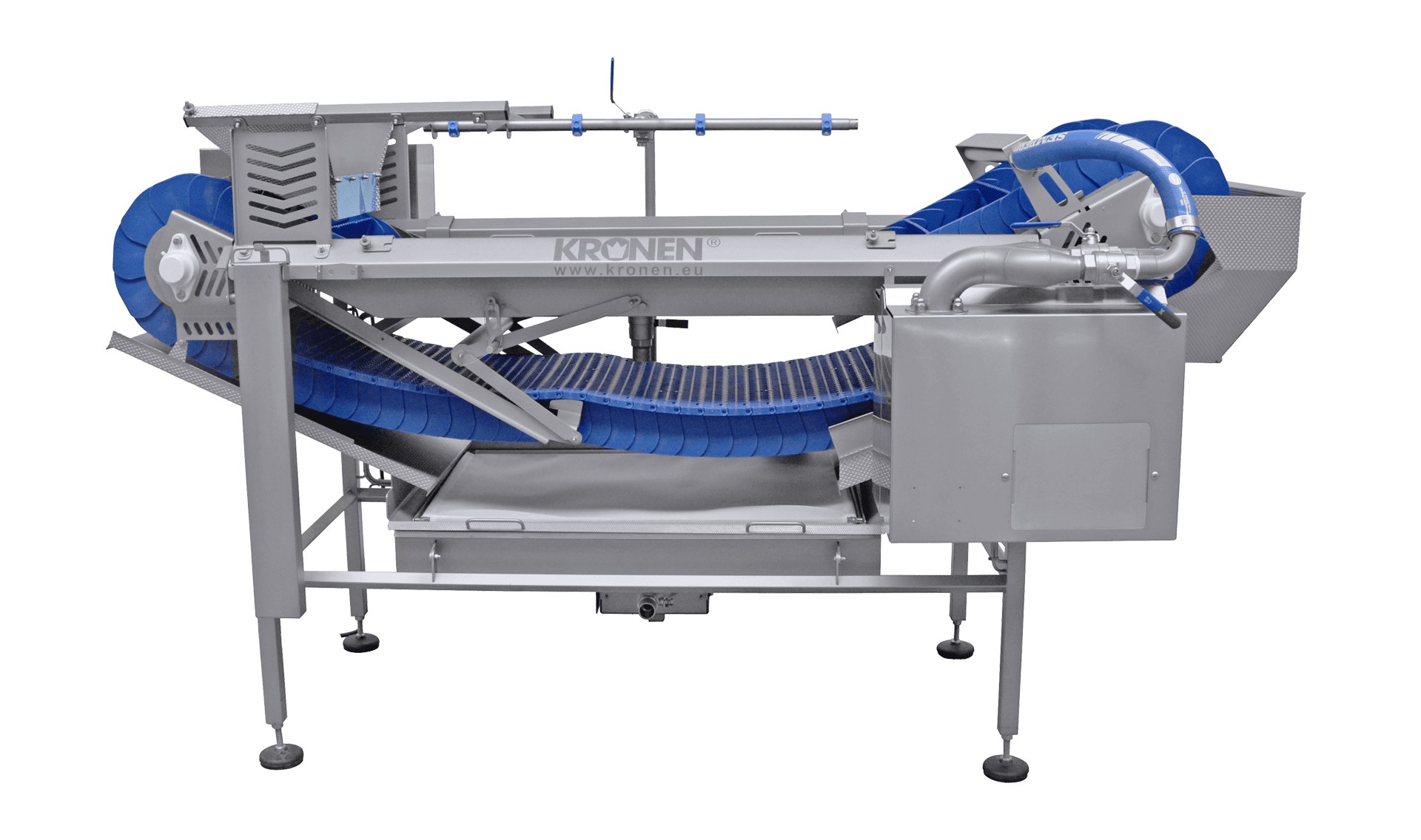 La cuve d'immersion KDB 120 est utilisée pour le post-traitement des fruits et légumes pelés ou coupés.