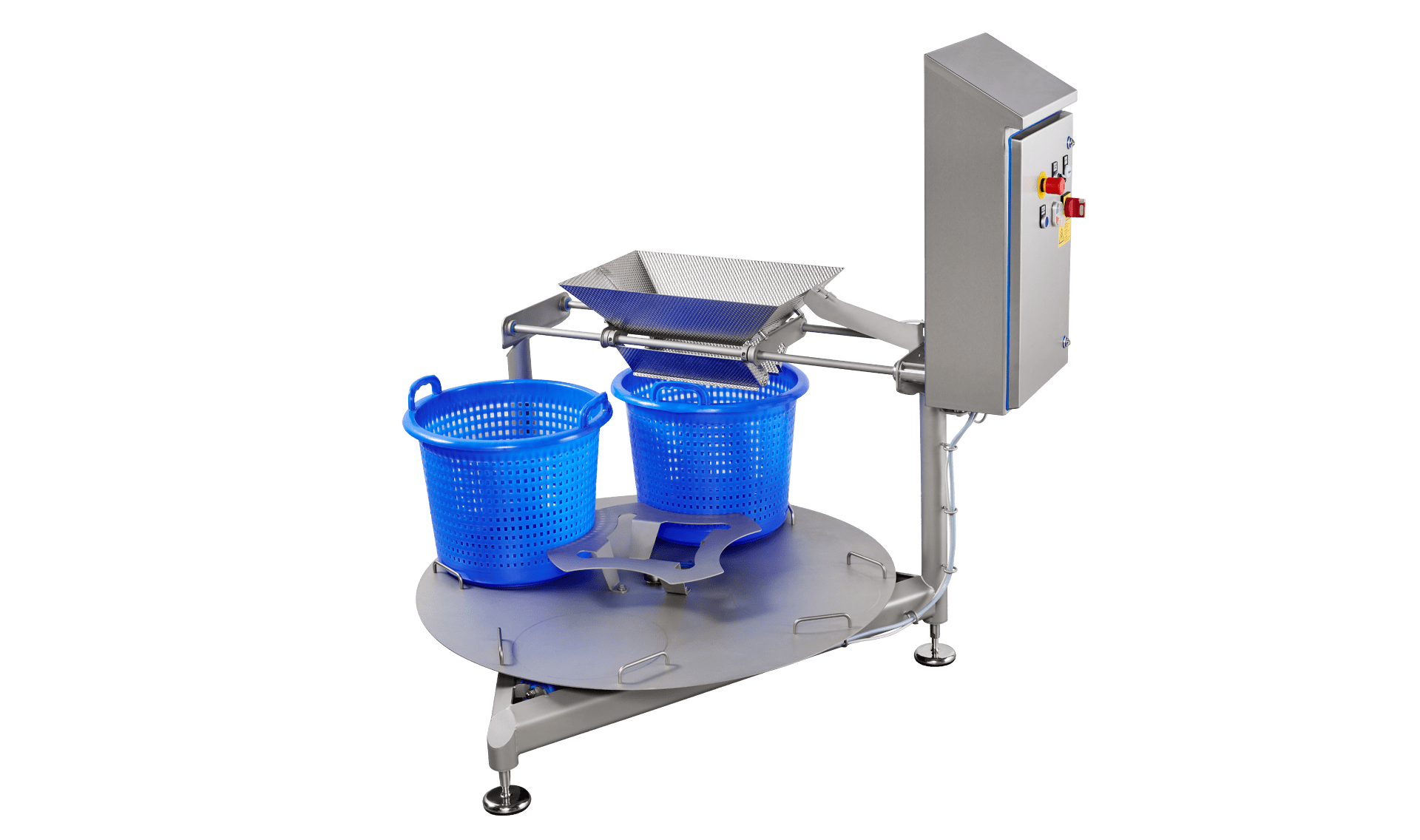 Automatisches Korbkarussell KAB von KRONEN – Befüllung von Körben z.B. nach GEWA Plus oder HEWA Waschmaschinen