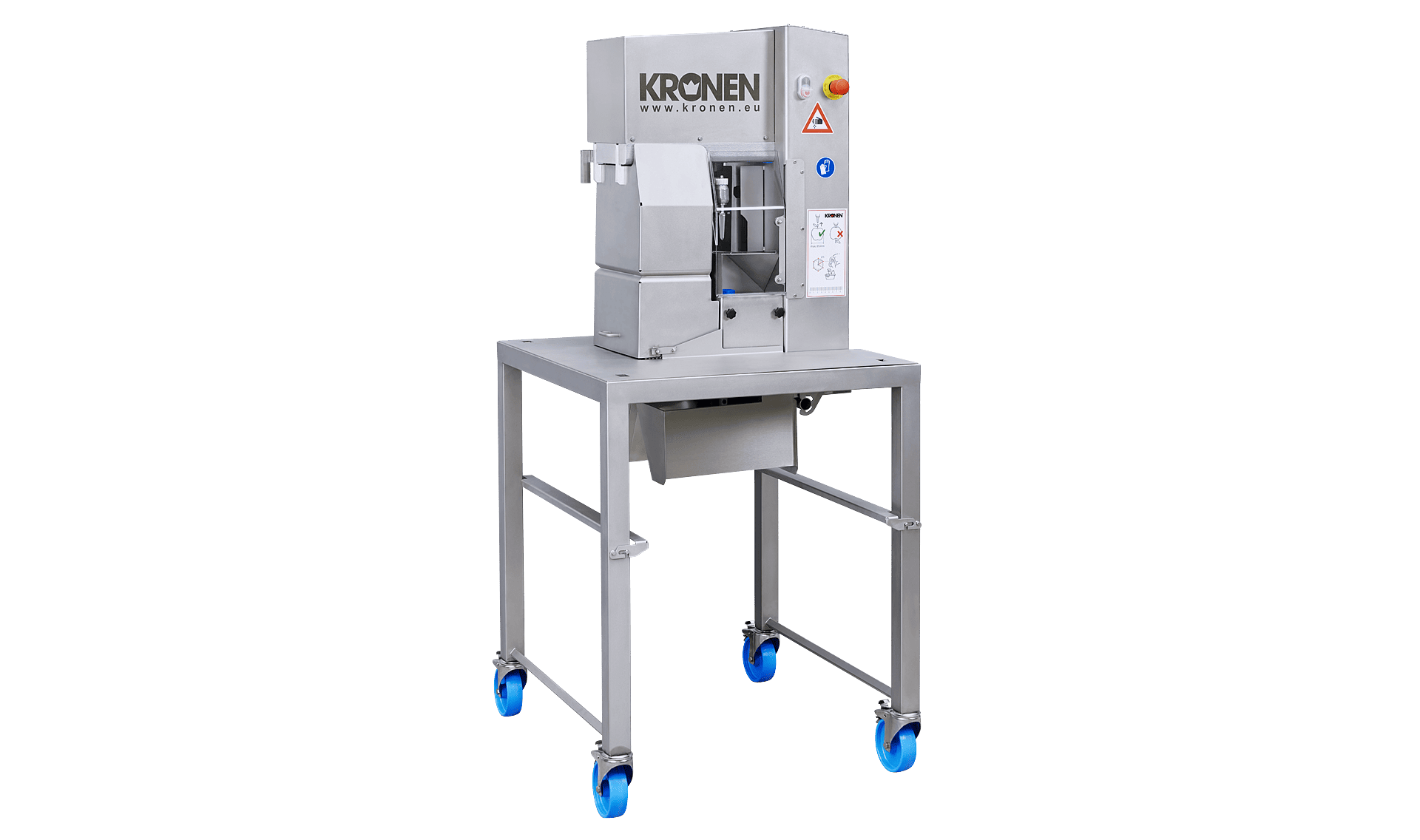 Apple peeling and cutting machine AS 6 from KRONEN for peeling, coring and dividing apples