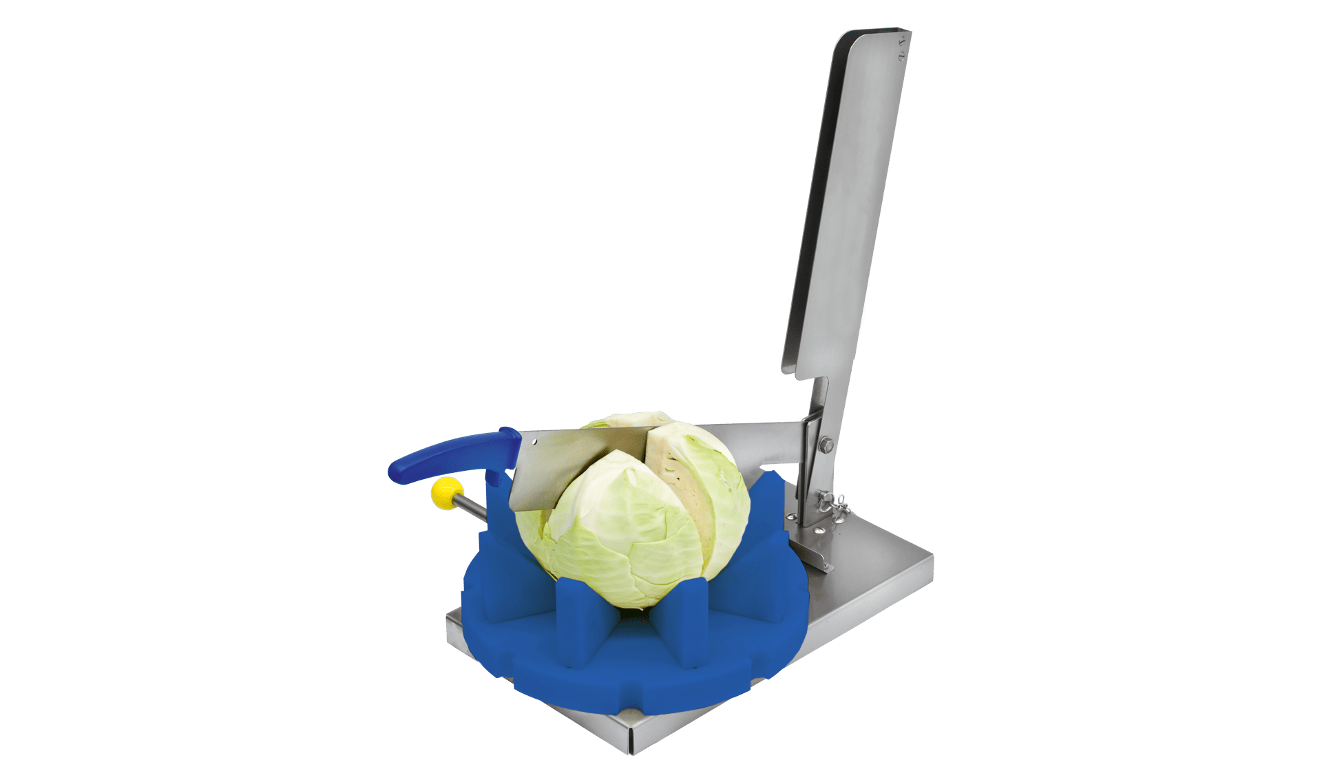 Coupe sûre et rapide des choux et des melons avec le coupe-choux et melons KT-80 pratique de KRONEN