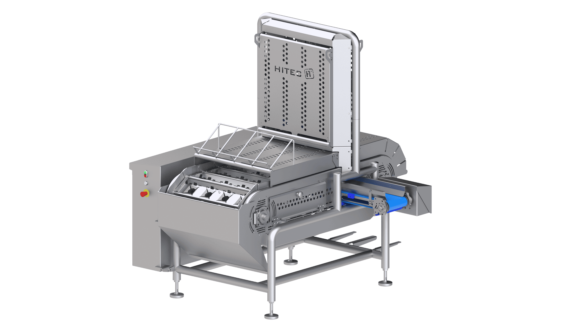 Bell pepper de-coring and segmenting machine for the semi-automatic, cost-saving preparation of bell peppers with a high capacity and quality – from KRONEN’s partner Hitec Food Systems